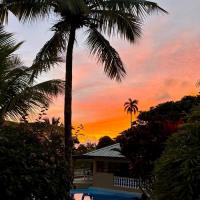 Gorgeous sunrise in residences oasis dominican republic